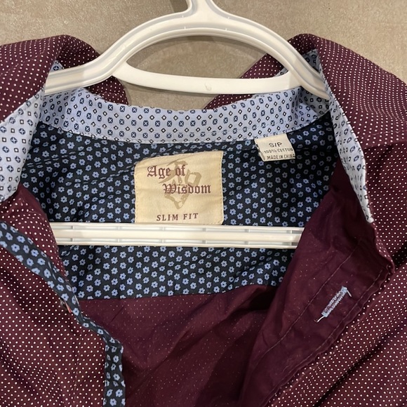 Age of wisdom slim fit button down small - Picture 2 of 2